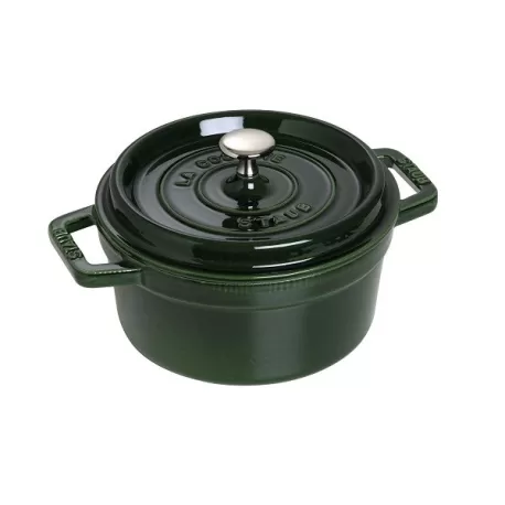 Cocotte in ghisa tonda verde basilico Cm. 22 - Staub