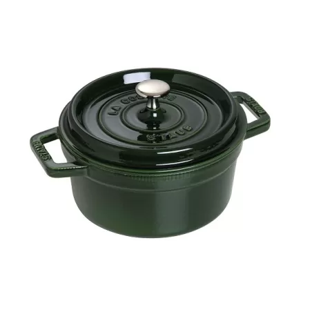 Cocotte in ghisa tonda verde basilico Cm. 22 - Staub