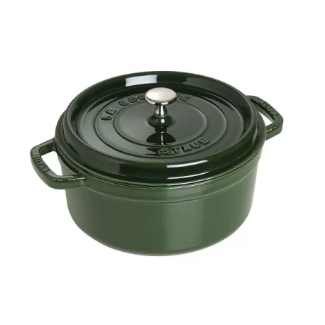 Cocotte in ghisa tonda verde basilico Cm. 24 - Staub