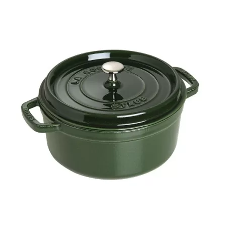 Cocotte in ghisa tonda verde basilico Cm. 24 - Staub