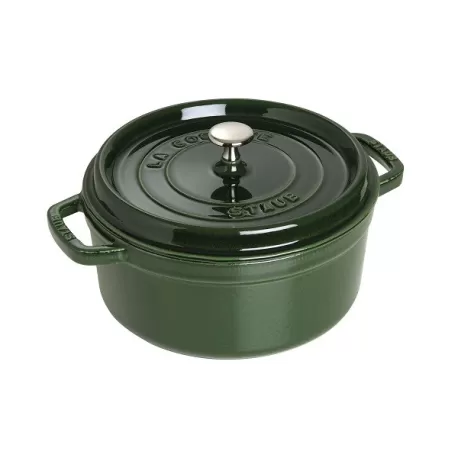 Cocotte in ghisa tonda verde basilico Cm. 26 - Staub