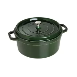 Cocotte in ghisa tonda verde basilico Cm. 28 - Staub