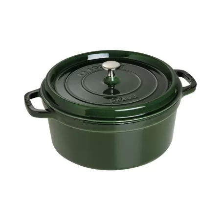 Cocotte in ghisa tonda verde basilico Cm. 28 - Staub