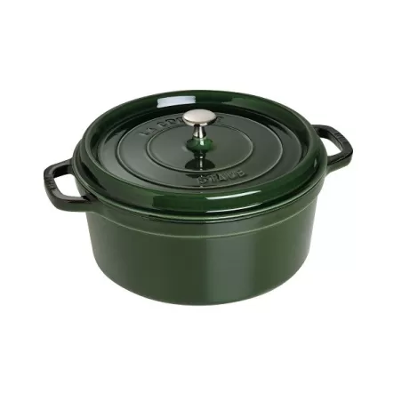 Cocotte in ghisa tonda verde basilico Cm. 28 - Staub