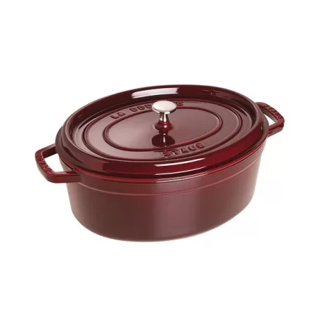 Cocotte in ghisa ovale granata Cm. 31 - Staub