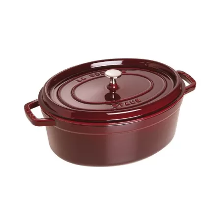 Cocotte in ghisa ovale granata Cm. 31 - Staub