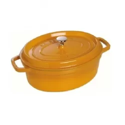 Cocotte in ghisa ovale mostarda Cm. 27 - Staub