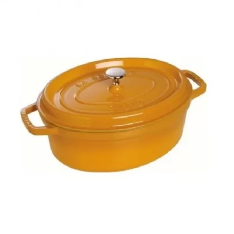 Cocotte in ghisa ovale mostarda Cm. 27 - Staub