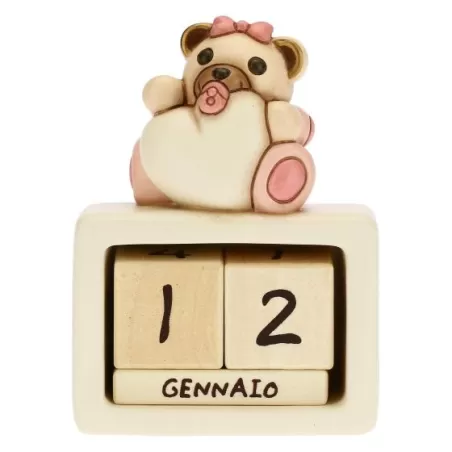 Calendario perpetuo da tavolo nascita bimba - Thun