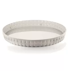 Vassoio tondo tiffany bianco latte - Guzzini