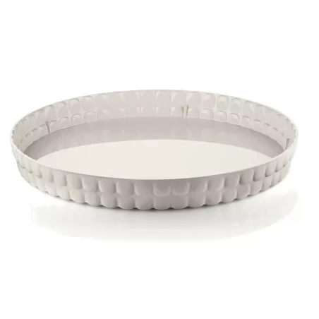 Vassoio tondo tiffany bianco latte - Guzzini
