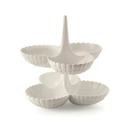 Set 2 antipastiere 'tiffany' bianco latte - Guzzini