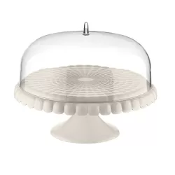 Alzata con campana 'tiffany' bianco latte - Guzzini