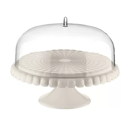 Alzata con campana 'tiffany' bianco latte - Guzzini