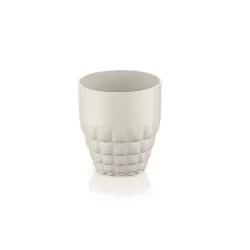 Bicchiere basso tiffany bianco latte - Guzzini