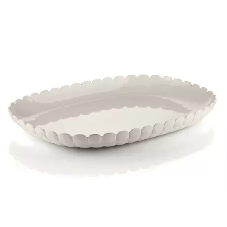 Vassoio a servire grande tiffany bianco latte - Guzzini