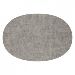 Tovaglietta ovale double face fabric grigio cielo - Guzzini