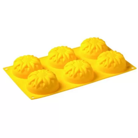Stampo in silicone 6 porzioni Girasole - Pavoni
