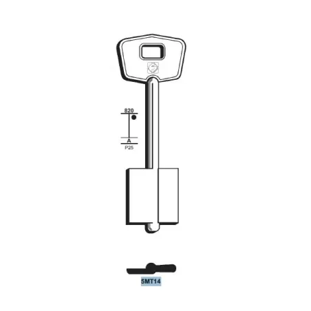 Chiave doppia mappa, Mottura - 5MT14 - Silca