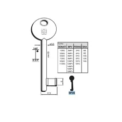Chiave Passepartout , Patent - 6P3S - Silca