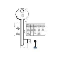 Chiave Passepartout , Patent - 6P2S - Silca