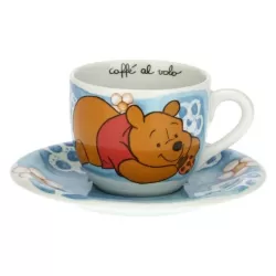 Tazza azzurra con coccinella portafortuna Winnie The Pooh - Thun