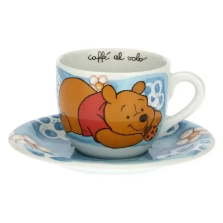 Tazza azzurra con coccinella portafortuna Winnie The Pooh - Thun
