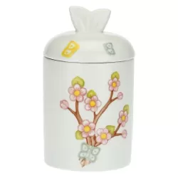 Barattolo in porcellana Spring Life con farfalla azzurra - Thun