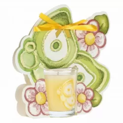 Candela Spring Life farfalla con fiori - melograno - Thun