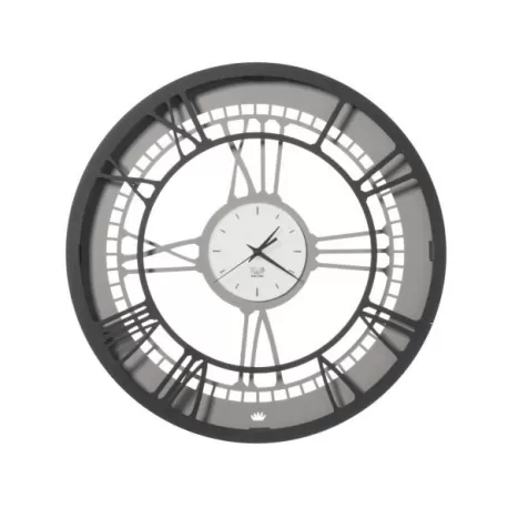 Orologio Royal 50, Ardesia e Nero - Arti e Mestieri