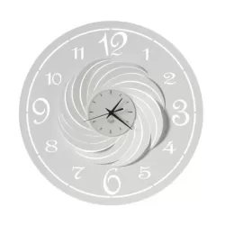 Orologio Ariel Piccolo, Bianco Marmo - Arti e Mestieri