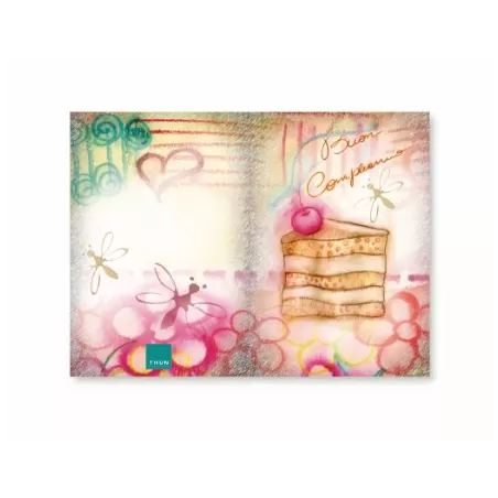 Biglietto buon compleanno grande - Thun