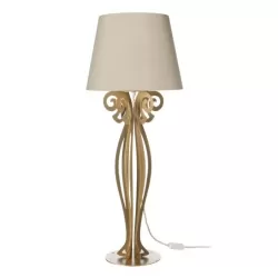 Lampada Circeo Alta, Oro Trasparente - Paralume, Sabbia - Arti e Mestieri