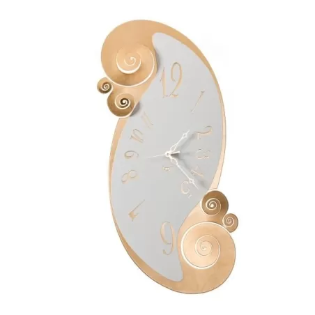 Orologio Circeo Parete, Oro Bianco e Marmo  - Arti e Mestieri