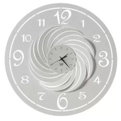 Orologio Ariel Grande, Bianco Marmo  - Arti e Mestieri