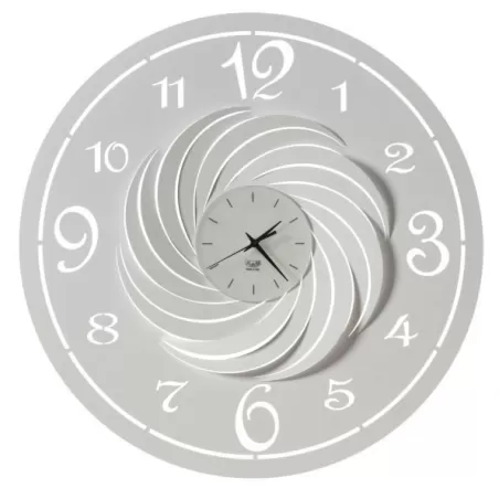 Orologio Ariel Grande, Bianco Marmo  - Arti e Mestieri