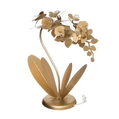 Lampada Orchidea Piccola, Oro Trasparente - Arti e Mestieri