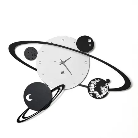 Orologio Sistema Solare, Bianco - Arti e Mestieri