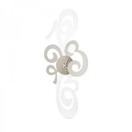 Orologio Truciolone, Sabbia e Bianco - Arti e Mestieri