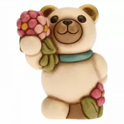 Teddy primavera con mazzo di fiori - Thun
