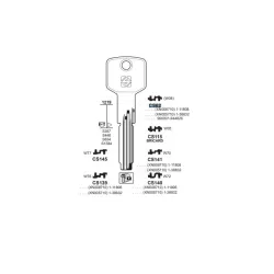 Chiave punzonata, Cisa - CS62 - Silca