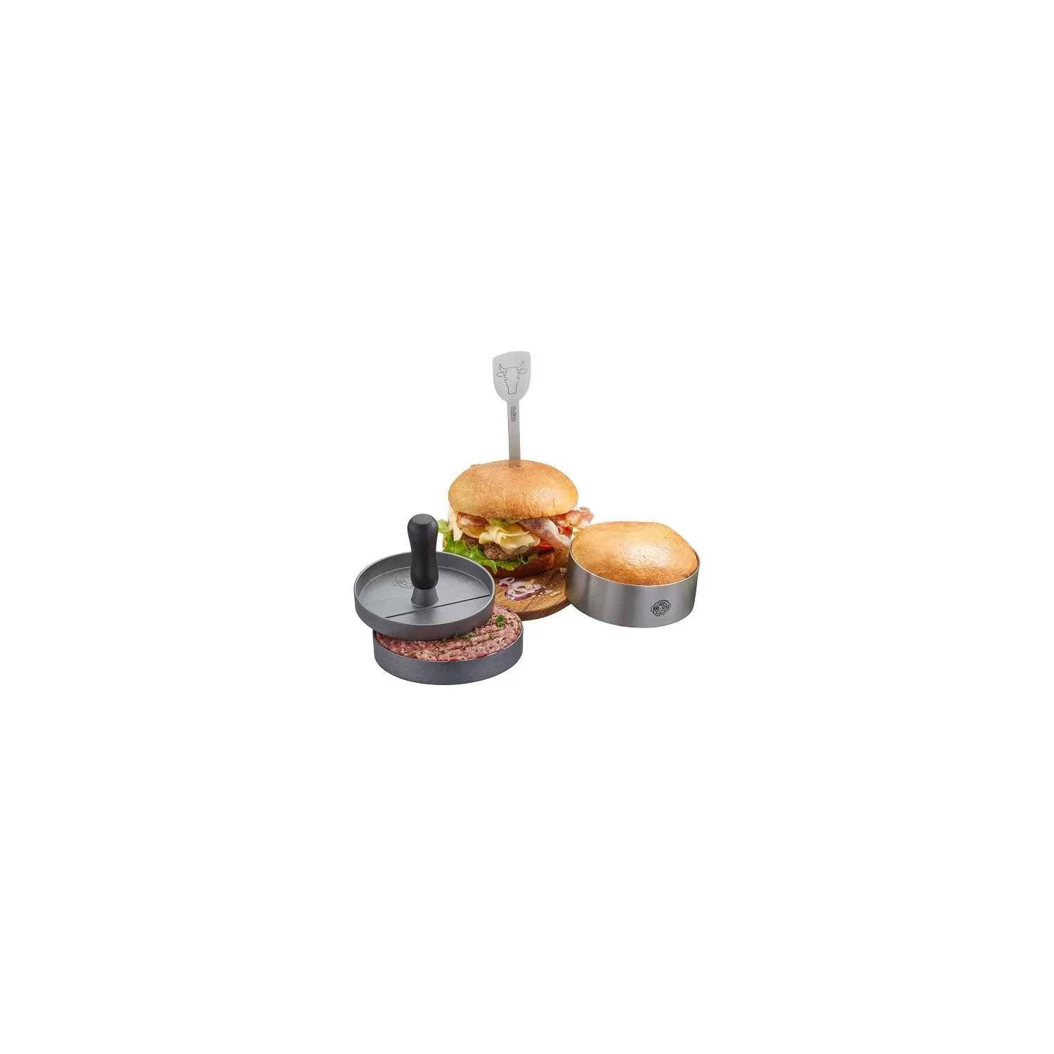 Griglia per hamburger con pressa Broil king