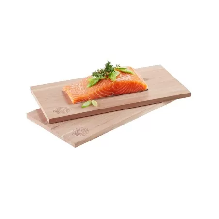 Piastre in legno di cedro bbq, 2 pezzi - Gefu