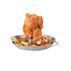 Spiedo verticale per pollo e wok per verdure bbq - Gefu