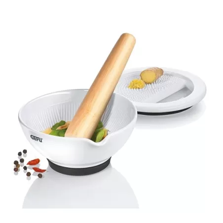 Mortaio di porcellana con grattugia suri - Gefu