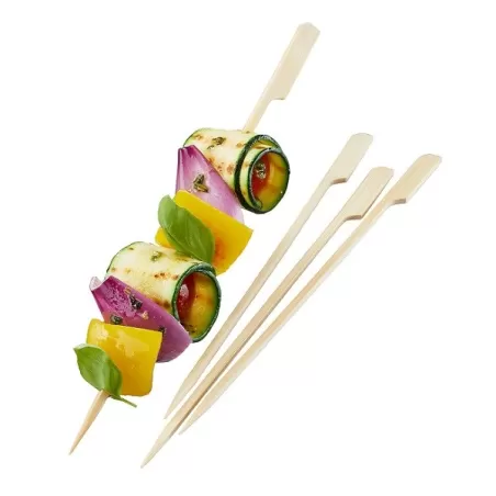 Spiedi in legno natura, Cm. 23 - Gefu