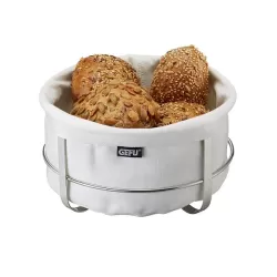 Cestino per il pane brunch forma tonda, bianco - Gefu