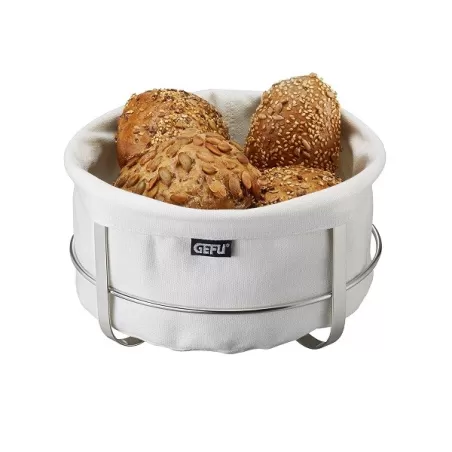 Cestino per il pane brunch forma tonda, bianco - Gefu