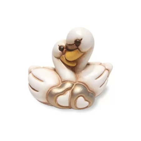 Coppia di cigni con cuori - Thun