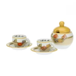 Set 2 tazzine caffe con zuccheriera Country - Thun
